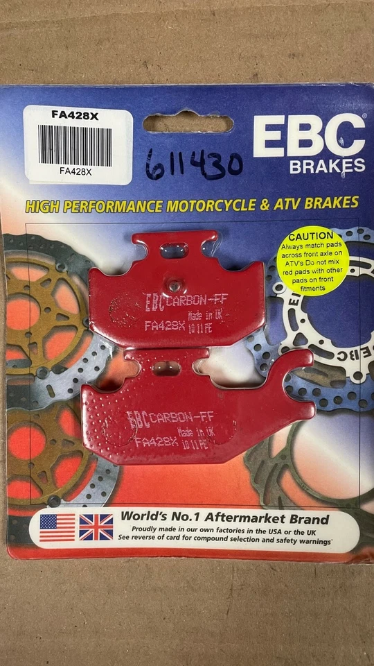 2011-16 Bennche Bighorn 400/500 4X4 EBC 后刹车片,FA428X — 第 1/1 张图片