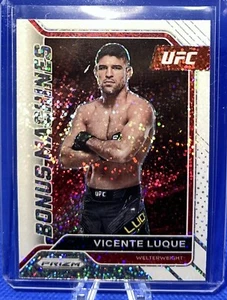 VICENTE LUQUE White Sparkle Bonus Machines Insert 2022 UFC Panini Prizm SSP - Picture 1 of 2