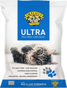 Dr. Elsey’s Premium Clumping Cat Litter - Ultra - 99.9% Dust-Free, Low Tracking, - Picture 1 of 11
