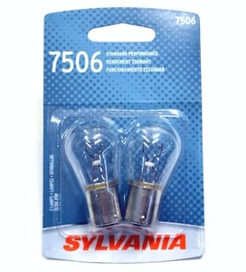Sylvania Basic 7506 P21W 25W Two Bulbs Tail Rear Light Upgrade Replacement Lamp - Picture 1 of 9