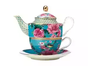 Maxwell & Williams Teas & C's Silk Road Tea for One With Infuser 380ML Aqua - Picture 1 of 5