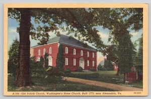 Postcard Old Pohick Church Washington's home church Alexandria, Virginia - Picture 1 of 2