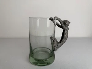 Mbare Safari Fine pewter carved leopard mug - Picture 1 of 5