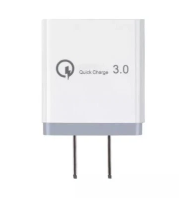 White Gray US 4 Port Fast Quick Charge QC 3.0 USB Wall Charger Power Adapter - Image 1 of 4