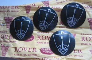 4 X RAD ROSTYLE MITTELKAPPE SILBER BADGE SET ROVER P5B 3.5 LIMOUSINE & COUPE - Bild 1 von 2