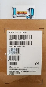 846514-B21 - HP 6TB 12G SAS 3.5" 512e LFF SC HDD - Picture 1 of 1