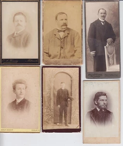 Anciennes photos Hommes fin 19 eme siécle format CV Carton ref 1212/22 - Imagen 1 de 2