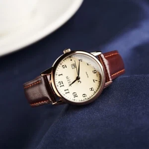 TISSOT Quartz Women Watch Swiss Red Leather Strap Waterproof T035.210.16.011.01 - Picture 1 of 8