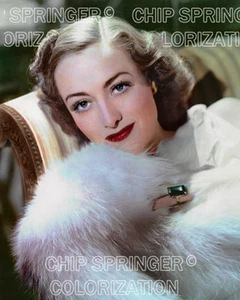 JOAN CRAWFORD in Der letzte von Mrs. Cheyney | 8 x 10 FARBFOTO VON CHIP SPRINGER - Bild 1 von 1