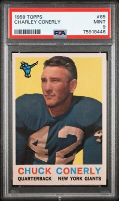1959 Topps Charley Conerly #65 PSA 9 Mint - Image 1 of 2