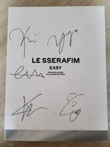 LE SSERAFIM 3rd Mini [EASY] Autographed Signed Promo Album KPOP HIVE Music - Picture 1 of 3
