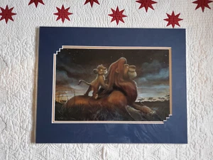 Neu Disney Parks "18" x 14" Druck Darren Wilson "Pride Lands" DER KÖNIG DER LÖWEN  - Bild 1 von 3