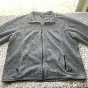 LL Bean Suéter Polar Cremallera Completa Chaqueta Para Hombre Talla Xtra Grande Gris Ligero - Imagen 1 de 13
