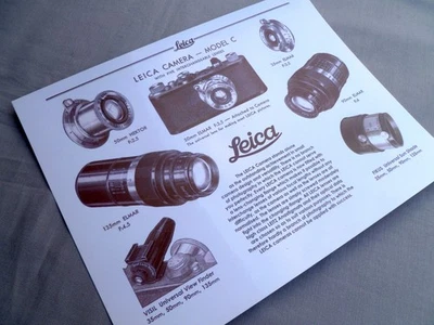 Póster de 100 años de Leica Leitz coleccionistas con lentes y accesorios modelo Ic Foto 1 de 3