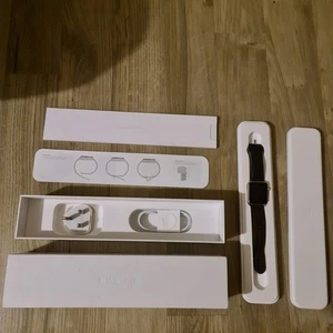 Apple Iwatch Series 1 42mm Rose Gold, Dark Brown Leather Strap, Boxed - Picture 1 of 5