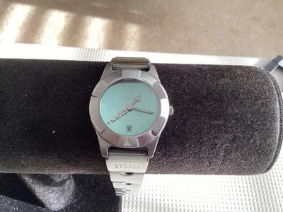 Reloj Storm Vintage Aqua Diver Damas Esfera Espejada Pulsera Acero Inoxidable Foto 1 de 4