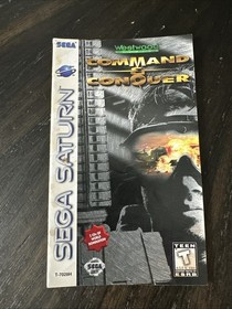 Sega Saturn Manual Only Command & Conquer W/Reg Card 