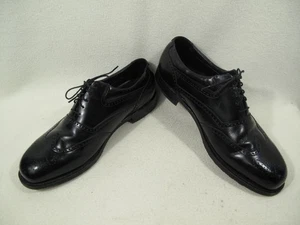 Florsheim Herren 10,5 D schwarz Echtleder Budapester Brogue Schuhe-klassischer Stil - Bild 1 von 23
