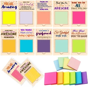 10 Set Employee Appreciation Gifts Sticky Notes Holder Bulk Thank You Gifts f... - Picture 1 of 6