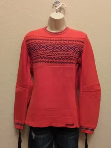 Vintage Schurwolle Spyder Ski Pullover Gr. M Fair Isle Langarm Strick Hongkong - Bild 1 von 14