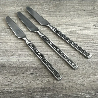 Stanley Roberts MATADOR Stainless Japan  Flatware Set Of 3 Dinner Knives MCM - Image 1 of 4
