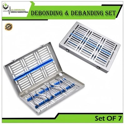 Debonding & Debanding Set Of 7 Essential Instruments With Sterilization Cassette - Image 1 of 3