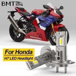 H7 LED Headlight Bulbs Kit For Honda CBR1000RR 2004-2016 CBR600RR 2003-2017 - Picture 1 of 8