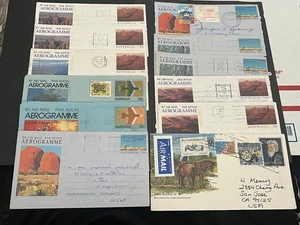 LOT x16 AUSTRALIA AEROGRAMME AIR LETTERS CONTENT TO THAILAND ! CHRISTMAS ISLAND - Picture 1 of 3