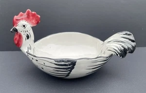 Bitossi Pottery Rooster Bird Bowl 8” Goodfriend Imports Italy MCM Vintage #1 - Picture 1 of 18