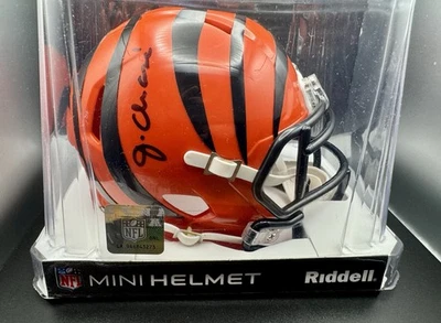 Ja'Marr Chase Autographed Bengals Speed Mini Helmet - PSA W Holo - Image 1 of 4