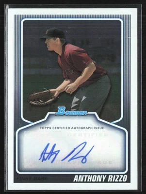 Anthony Rizzo 2010 Bowman Draft Auto D #BPA-AR Boston Red Sox - Image 1 of 2