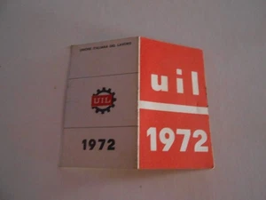 tessera UIL UNIONE ITALIANA DEL LAVORO 1972 - Picture 1 of 1