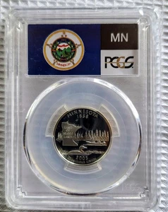 2005-S Minnesota 25C  State Silver Quarter PCGS PR69 DCAM - Picture 1 of 2