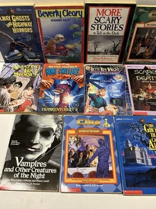 Vintage Spooky Horror Ghost Witch Monster Kids Mystery Chapter books Lot 11 - Imagen 1 de 12