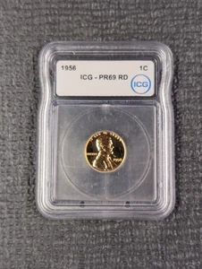 1956 P PR 69 RD Wheat Cent New Era White ICG PF 69 RD- Stunning Proof 1c - Picture 1 of 4