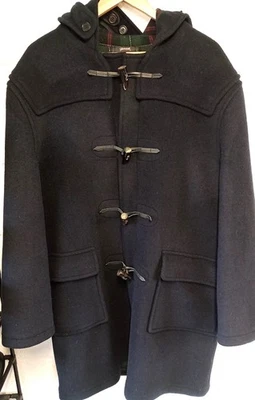 Gloverall Duffel Navy Wool Coat Sz XL 44 Chest New  - Image 1 of 4