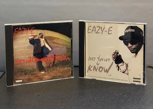 2 CD's - EAZY-E  (NWA) - It's on 187um Killa + Just Tah Let U Know (Single) - Picture 1 of 9