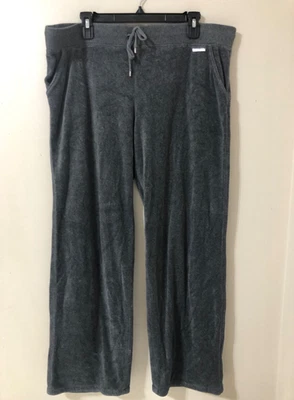 Michael Kors Gray Velvet Wide-Leg Pants Loungewear Comfort Stretch  Women's  XL - Image 1 of 4