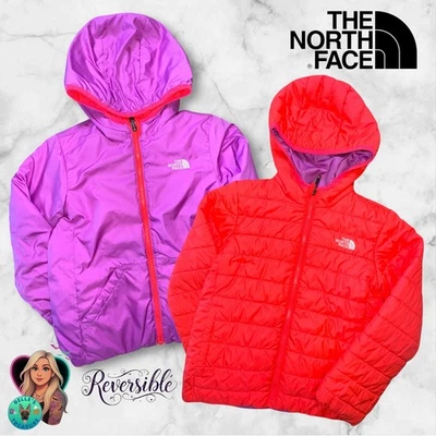Chaqueta aislante reversible THE NORTH FACE Girl 6T Eclipse rosa suave borroso púrpura Foto 1 de 4