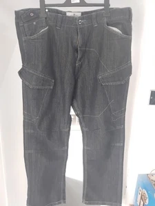 Pantalones de mezclilla de pierna recta Kam para hombre talla grande Reino Unido 44r  - Imagen 1 de 4