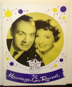 Souvenir Program for The Marriage-Go-Round, Charles Boyer Claudette Colbert 1958 - Picture 1 of 5