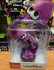 Nintendo amiibo Splatoon Inkling SQUID Neon Purple 3DS Wii U Accessories NEW