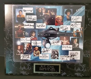 Placa de edición limitada panel autógrafo KC Con 2004 Kansas City MO 38/50 - Imagen 1 de 5