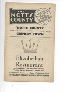 Notts County v Grimsby Town 1960/61 Division 3 - Picture 1 of 1