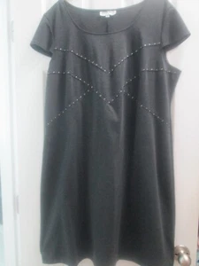 STUDIO I WOMEN'S DARK GRAY DRESS - SIZE 16W - Picture 1 of 4