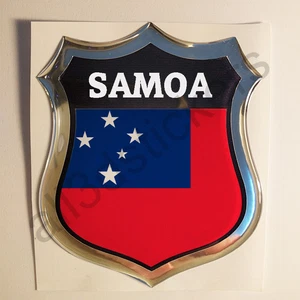 Pegatina emblema de samoa 3D con cúpula de resina gel bandera de samoa calcomanía de vinilo automóvil portátil - Imagen 1 de 1