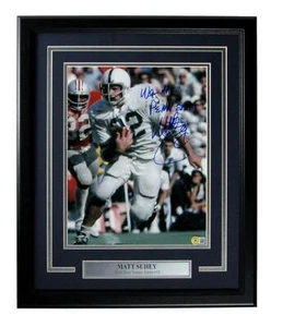 Matt Suhey Penn State PSU Signed/Inscribed 11x14 Photo Framed Beckett 165723 - Picture 1 of 4
