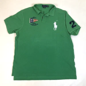 Polo Ralph Lauren uomo Big Pony Yacht Club #2 camicia rugby ricamata taglia XXL - Foto 1 di 10