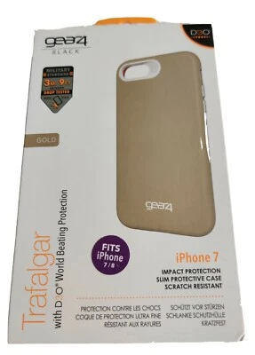 Gear4 Trafalgar D30 Shockproof Case Cover for Apple iPhone 7 / 8 & New SE Gold - Image 1 of 4