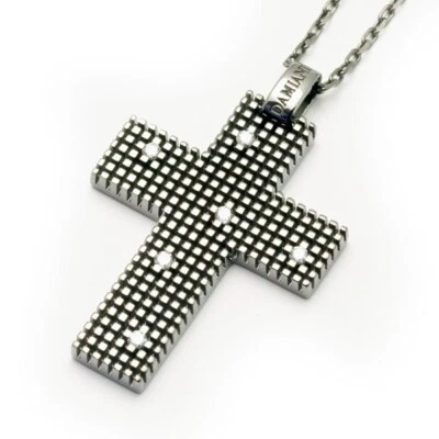 Collar Cruz Damiani Metropolitan Dream 20038931 Collar Oro Negro Diamantes - Imagen 1 de 3